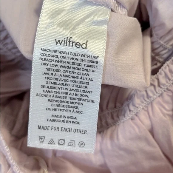 NWT Aritzia Wilfred Waters Poplin Jumpsuit Romper Smocked in Cloudy Lilac Medium - Picture 11 of 12